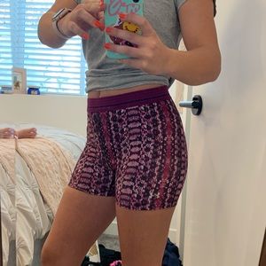 Under armour snake skin biker shorts